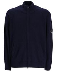 C.P. Company - Lens Detailed Zip-Up Knitted Cardigan - Lyst