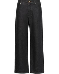 Max Mara - Button-Up Wide-Leg Jeans - Lyst