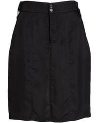 Saint Laurent - Solid-Color Satin Umbrella Skirt - Lyst