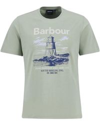 Barbour - Crew Neck T-Shirt - Lyst