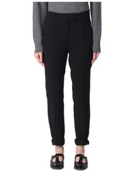 Max Mara - Studio High Waist Cropped Trousers - Lyst