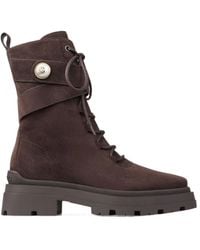 Jimmy Choo - Noemi 45 Logo Plaque Combat Boots - Lyst