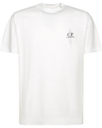 C.P. Company - Logo Detailed Crewneck T-Shirt - Lyst