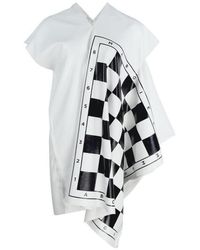 Maison Margiela - V-Neck Asymmetrical Blouse - Lyst
