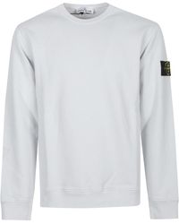 Stone Island - Crew-Neck Logo-Patch Sweatshirt - Lyst