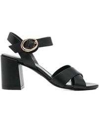 Stuart Weitzman - Round Toe High Heel Sandals - Lyst