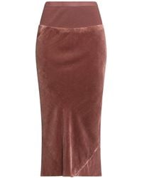 Rick Owens - Stylish Solid Color Velvet Flared Skirt - Lyst