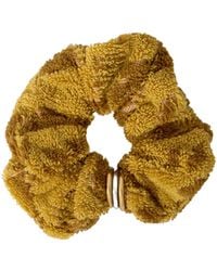 Chloé - Chloé Logo Engraved Terry Scrunchie - Lyst