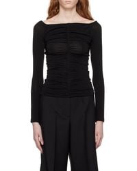 Givenchy - Ruched Long-Sleeved Top - Lyst