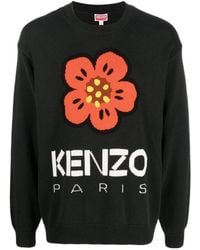 KENZO - Boke Flower Intarsia Knit Jumper Sweater - Lyst