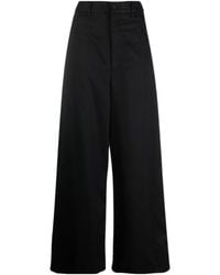 Balenciaga - Drop-Crotch Wide-Leg Trousers - Lyst
