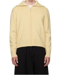 Entire studios - Knitted Zip-Up Cardigan - Lyst