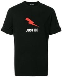 Neil Barrett - Printed T-Shirt With Round Neck - Lyst
