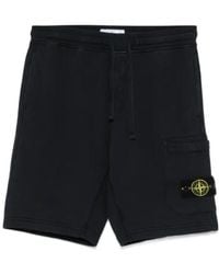 Stone Island - Compass Badge Sports Shorts - Lyst