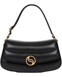 Stella McCartney - S-Wave Logo Plaque Foldover Shoulder Bag - Lyst