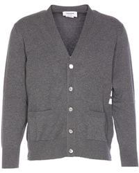Thom Browne - Bar V-Neck Relaxed-Fit Cardigan - Lyst