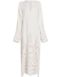 Valentino - Broderie-Anglaise Scalloped Dress - Lyst