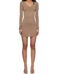 Skims - Elastic Ribbed Knitted Dress - Lyst