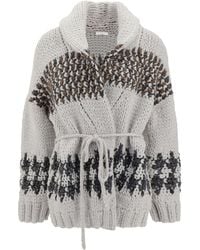 Brunello Cucinelli - Cashmere Cardigan - Lyst
