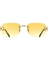 Cartier - Square Frame Sunglasses - Lyst