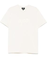 A.P.C. - Lenny Logo Embroidered T-Shirt - Lyst