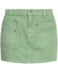 Blumarine - Cotton Mini Skirt - Lyst