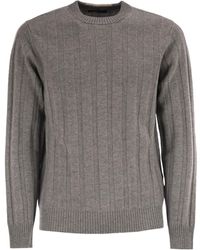 Peserico - Ribbed Knit Jumper - Lyst