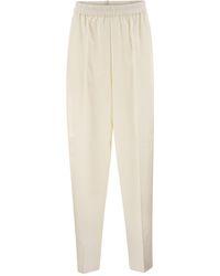 Fabiana Filippi - Elastic-Waist Casual Trousers - Lyst