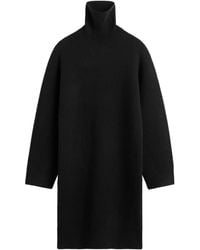 TOTEME - Totême Turtleneck Knitted Midi Dress - Lyst