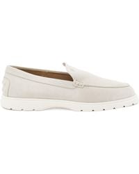 Tod's - Logo Embossed Slip-On Loafers - Lyst