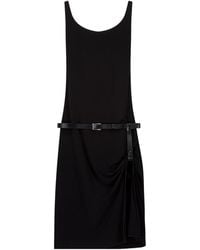 Coperni - Sleeveless Scoop Neck Belted Knee Dress - Lyst
