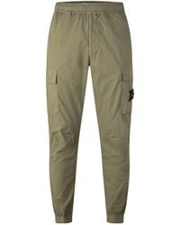Stone Island - Elastic Waist Cargo Jogger Pants - Lyst