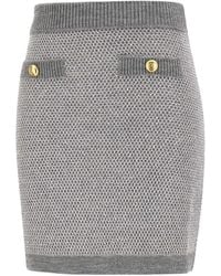 Elisabetta Franchi - Sequinned Knit Skirt - Lyst