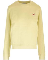 Maison Kitsuné - Maison Kitsuné Fox Head Patch Crewneck Sweatshirt - Lyst