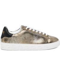 Versace - Greca Lizard-Effect Sneakers - Lyst