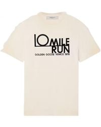 Golden Goose - Logo Printed Crewneck T-Shirt - Lyst