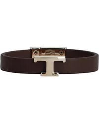 Tod's - Timeless Logo Plaque Bracelet - Lyst
