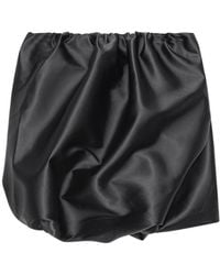 Ganni - Double Satin Mini Skirt - Lyst