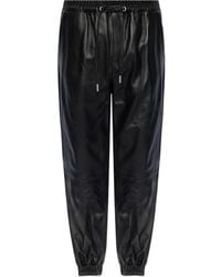 Off-White c/o Virgil Abloh - Drawstring Leather Trousers - Lyst