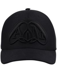 McQueen - Seal-Embroidered Cotton Baseball Cap - Lyst