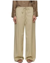 Rohe - Drawstring Pleated Trousers - Lyst