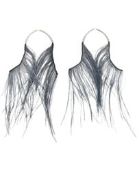 Lemaire - Feather-Embellished Earrings - Lyst