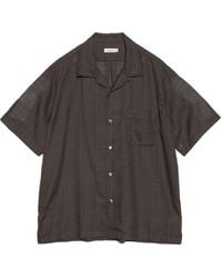 Nanamica - Open Collar Panama Short-Sleeve Shirt - Lyst