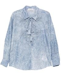 ERMANNO FIRENZE - Floral Embroidered Shirt - Lyst