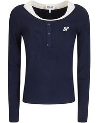 Baum und Pferdgarten - Clary Contrast Collar Knitted Top - Lyst