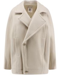 Semicouture - Oversized Double-Breasted Coat - Lyst