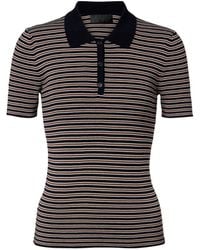 Nili Lotan - Gemmatta Striped Cotton Polo Shirt - Lyst