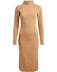 Max Mara - Solid-Colored Knitted Dress - Lyst