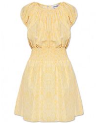 KENZO - Gingham Snakeskin-Print A-Line Dress - Lyst