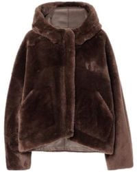 Blancha - Cropped Shearling Jacket - Lyst